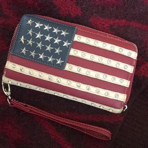 American Flag Clutch/Wallet by Montana West